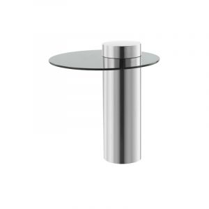 Prix Table d'Ap Design Ontario 50cm Argent & Gris