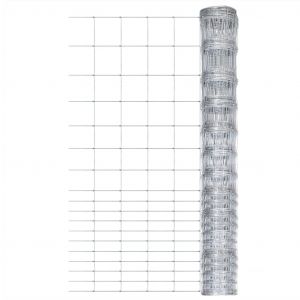 Image de VidaXL Cl&ocirc;ture de jardin Acier galvanis&eacute; 50x1,5 m Argent&eacute; Argent