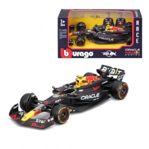 Bburago Red Bull Racing RB20 Sergio Perez #11 2024 - Modèle réduit réaliste à l'échelle 1:43, piloté par Sergio Pérez, Licence Officielle Red Bull, âge recommandé 3+ Ans
