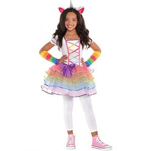 Amscan Costume de licorne fille arc-en-ciel