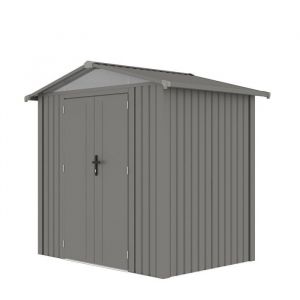 Gardiun Abri M&eacute;tallique Grunewald 403 m2 Ext&eacute;rieur 240x168x220 cm Acier avec Fen&ecirc;tre Lat&eacute;rale et Double Porte 106x178 cm