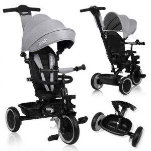 Lionelo Tricycle &eacute;volutif enfant Berry, grey stone