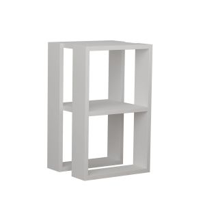 Table De Nuit Ajourée En Bois - Blanc