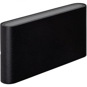 Applique Murale LED Extérieure Einar 12W Éclairage Double Face Rectangulaire Noire 2700K Blanc chaud