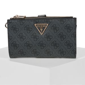Guess Portefeuille LAUREL II SLG DBL ZIP ORGNZR Noir - Taille Unique