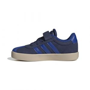 Adidas VL Court 3.0 Hook and Loop Shoes Kids Chaussures, Dark Blue/Team Royal Blue/Wonder Beige, 29 EU