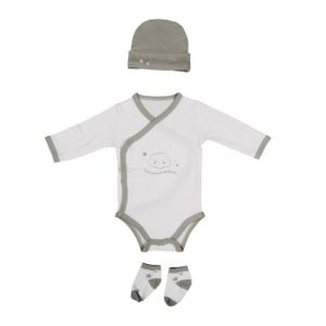 Coffret Naissance Bébé "vêtement" 0 3 Mois Taupe Prix