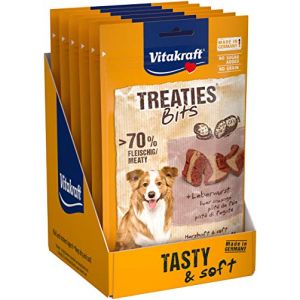 Vitakraft Snack pour chien connseils bits saucisson de foie - 120 g x 6