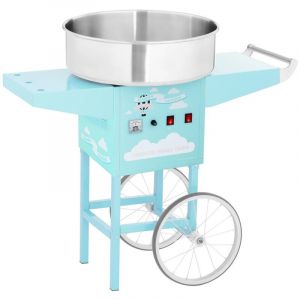 Royal Catering Machine À Barbe À Papa (1200 W Cuve 52 Cm Chariot 30-60 S/Portion Turquoise