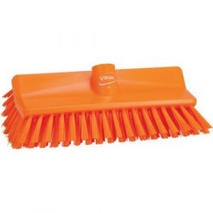 Vikan Hygiene 7047-7 High-low brush,orange, medium, 265mm /10