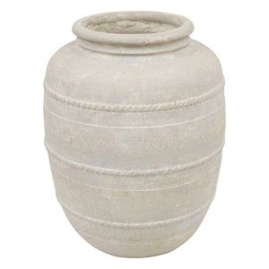 Atmosphera Jarre Romia blanc H46cm créateur d'intérieur