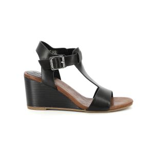 Kickers Femme VOLAGE Sandale à Talon, Noir, 37 EU