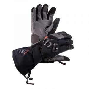 Alpinestars Gants cuir/textile AMT-10 DrystarXF Winter noir/gris fon
