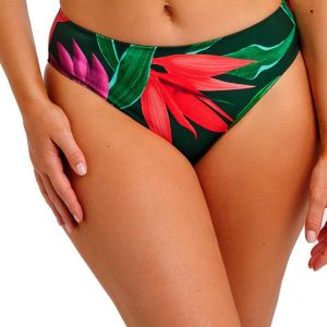 Slip Bikini taille mi-haute - Mangrove rouge