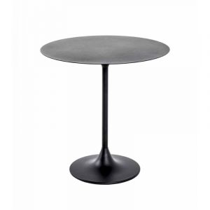 Haku Möbel Table d'Appoint Ronde "Martine" 46cm Noir