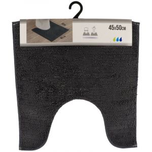 Image de Tendance Tapis contour WC en polyester Gris anthracite 45 x 50 cm - Gris anthracite