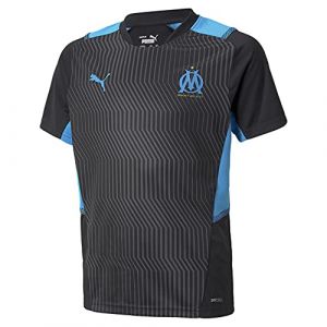 Image de Puma Om Training Jersey Jr Shirt Mixte enfant - Noir Black-Bleu Azur) - 8 ans