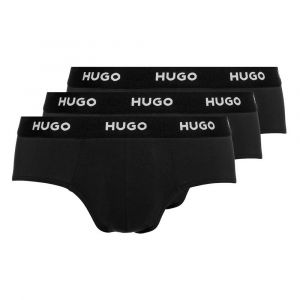 HUGO HIPBRIEF TRIPLETPACK Slip, Noir 1, XL (Lot de 3) Homme