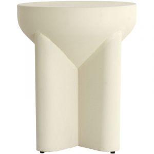 Light&living - Table d'appoint mikado mat crème – Ø36x42 cm