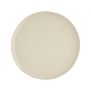 Sibo Homeconcept Assiette plate en grès de table beige 28 cm - Lot de 6