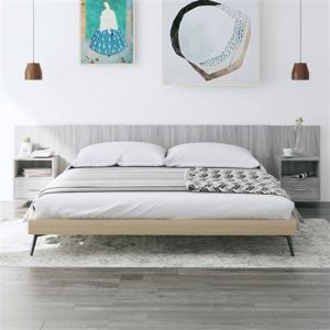 VidaXL Tête de lit avec armoires sonoma gris Bois d'ingénierie