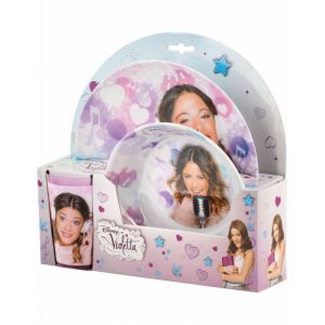 Coffret vaisselle en mélamine Violetta