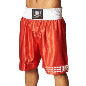 LEONE 1947, Short de Boxe, Adulte Unisexe, Rouge, XXL, AB737