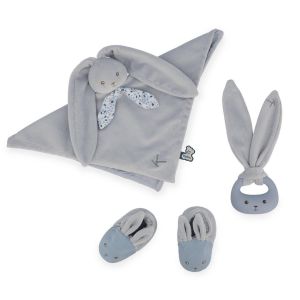 Coffret cadeau naissance lapinoo bleu