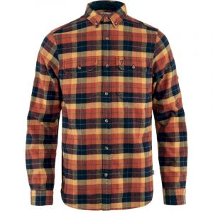 Fjällräven Singi Heavy Flannel Shirt - Chemise homme Autumn Leaf / Dark Navy M