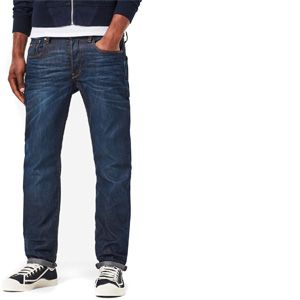 G-Star Raw RAW 3301-Straight Classic Jeans Bleu (DK Aged 4639-89), 36W / 32L Homme