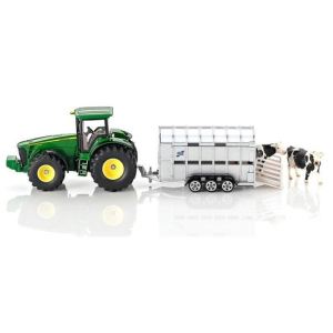 Siku 1956 Tracteur John Deere Avec Remorque Betaillere Echelle 1 50 Comparer Avec Touslesprix Com