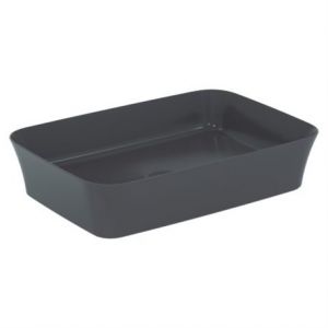 Image de Ideal Standard Vasque Ipalyss E2076V5 Gris Ardoise 55x38 cm sans trop plein et sans plage de robinetterie