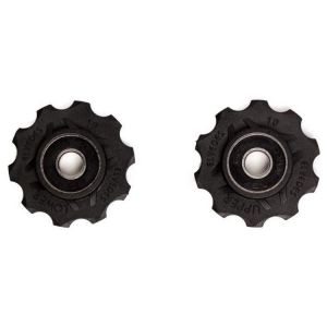 Paire de galets de derailleur 2 x 10 dents elvedes avec spacers roulements annulaires etanches