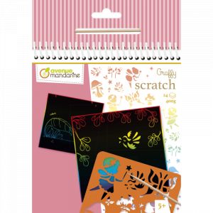 Avenue mandarine Carnet de cartes à gratter Graffy Scratch - Fées - 24 cartes