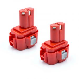 Vhbw 2x NiMH batterie 1500mAh (9.6V) pour outil électrique outil Powertools Tools comme Makita 192019-4