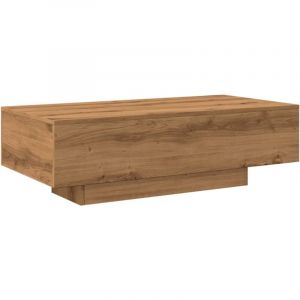 VidaXL Table Basse Chêne Artisanal 100x49,5x31 Cm Bois D'ingénierie