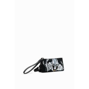 Desigual Minisac à bandoulière effet cuir à imprimé fantaisie Noir