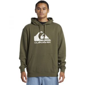 Quiksilver Sweat Capuche Hooded Big Logo Hoodie Kaki