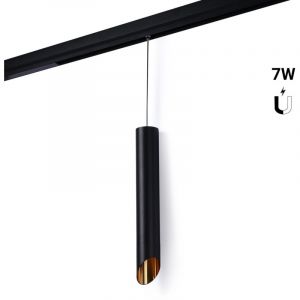 Barcelona led Spot suspendu LED sur rail magnétique - 48V - 7W - Faible UGR - IRC 95
