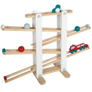 Legler Circuit de Billes en Bois, Jouet de motricité XL, pour Enfants à partir de 18 Mois, 12549, Multicoloured