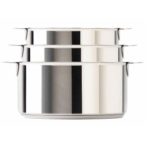 Cristel Série de 3 casseroles amovibles classiques (16-18-20cm) + poignée...