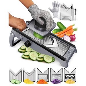 Trancheur à mandoline - Fullstar - 7-en-1 - Acier Inox - 49 coupes - Design élégant
