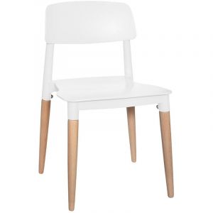 Atmosphera Lot de 4 Chaises Design Enfant "Soa" 52cm Blanc