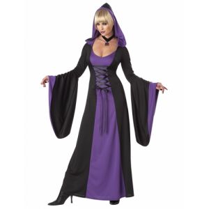 Déguisement Robe à Capuc Violette pour femme XXXL