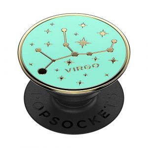 Popsockets : PopGrip - Support et Grip pour Smartphone et Tablette avec Un Top Interchangeable - Enamel Zodiac Virgo