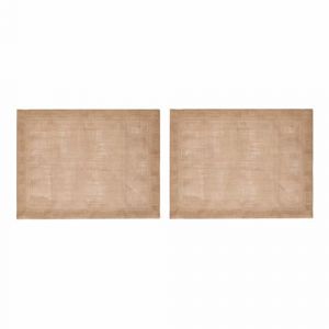 Mikasa Set de 2 sets de table en jute, sets de table naturels pour tables de salle à manger rustiques, 35 x 45 cm, antidérapants, design naturel