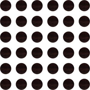 Cyclingcolors 36x Cache vis adhésif autocollant diamètre 25mm protection bouchon trou obturateur meuble table chaise maison, Wengé
