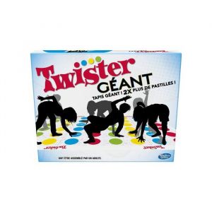 Hasbro Jeux de soci&eacute;t&eacute; g&eacute;ant - pour twister nouvelle version francaise - jeu d'equilibre enfant et adulte - jeu plein air