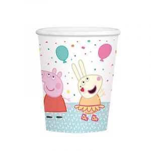 Image de Ruedelafete 8 Gobelets carton Peppa Pig - 250 ml