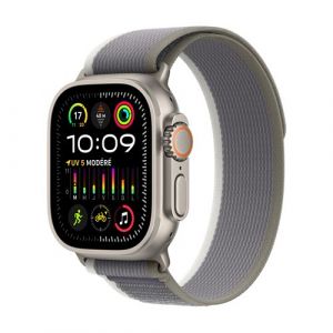 Apple Watch Ultra 2 GPS + Cellular - Titanium Case - Green/Grey Trail Loop - 49 mm - M/L